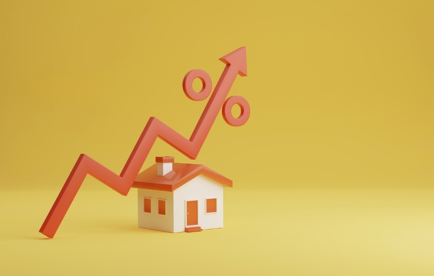 House prices rising graphic